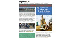 Desktop Screenshot of lightrail.nl