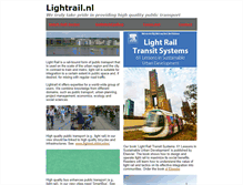 Tablet Screenshot of lightrail.nl